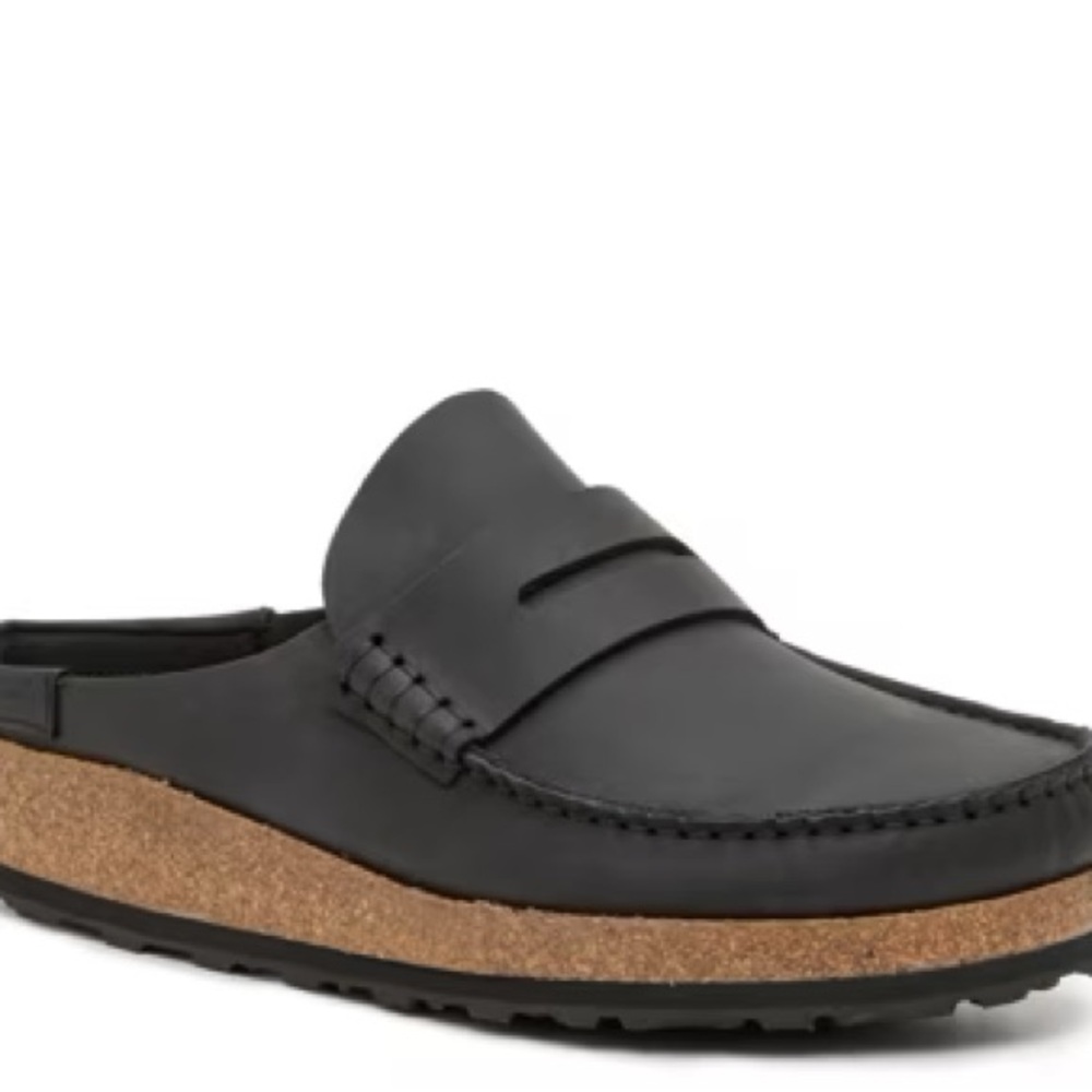 Birkenstock Naple Penny Loafer Clog Black Leather Men’s EU 43 / US 10